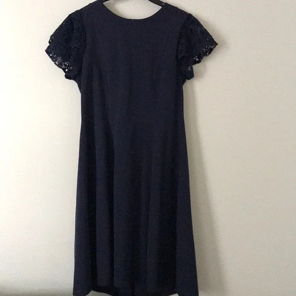 navy blue fit and flare dress with sleeves Cammy Maxi Dress – USA KOOKAÏ